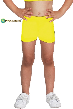 SHORT DANZA LYCRA GIALLO BABY